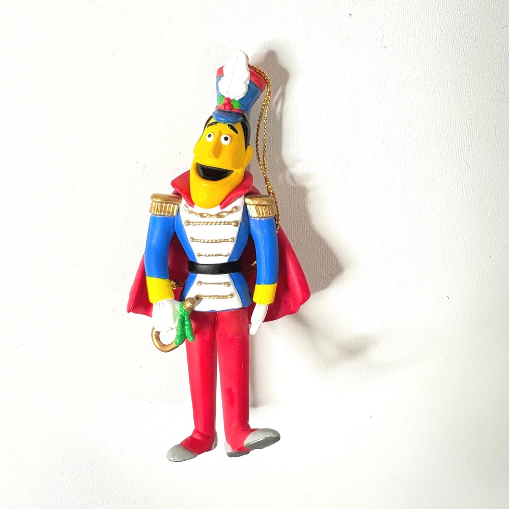 Vintage 1993 Sesame Street Guy Smiley Christmas Ornament Jim Henson Nutcracker